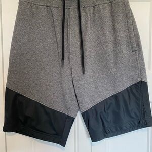 Gray and Black Athletic Shorts